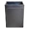 Dacasso Classic Black Leather Square Waste Basket AG-1003 - alternate 6
